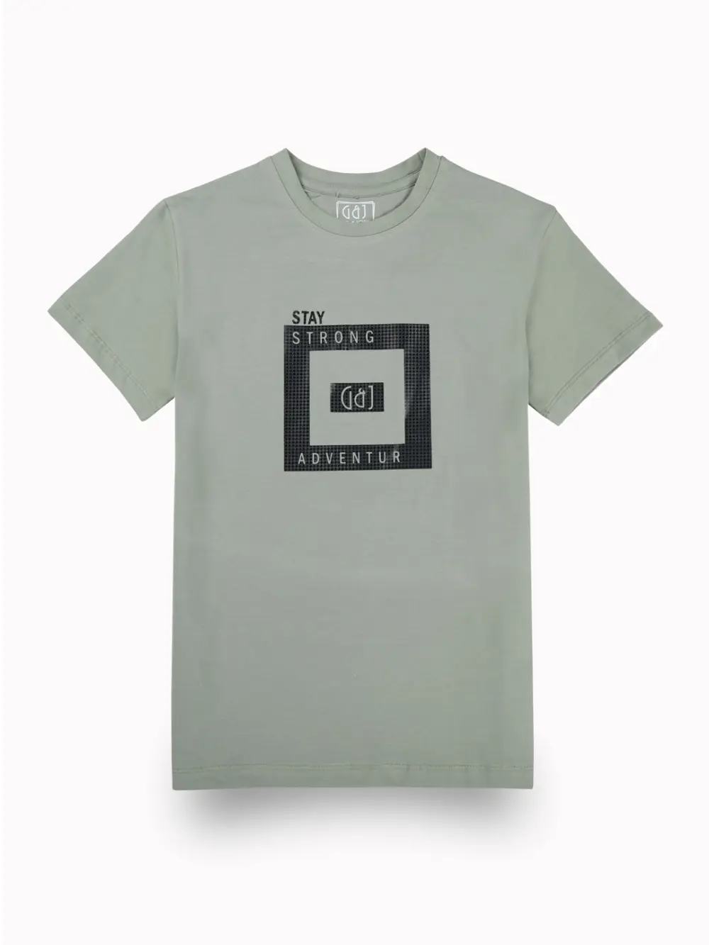 Gini And Jony Boys Green Graphic Print Cotton T-Shirt Half Sleeves