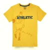 Gini And Jony Boys Yellow Graphic Print Cotton T-Shirt Half Sleeves