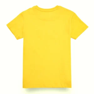 Gini And Jony Boys Yellow Graphic Print Cotton T-Shirt Half Sleeves