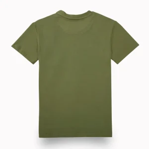 Gini And Jony Boys Olive Graphic Print Cotton T-Shirt Half Sleeves