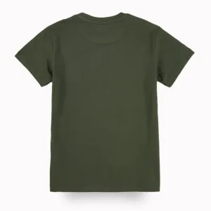 Gini And Jony Boys Green Typographic Print Cotton T-Shirt Half Sleeves