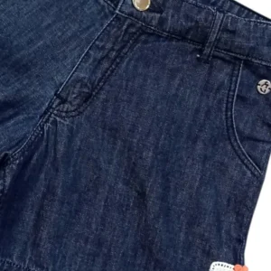 Gini And Jony Girls Navy Applique Denim Shorts Fixd Waist