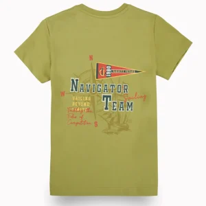 Gini And Jony Boys Olive Graphic Print Cotton T-Shirt Half Sleeves