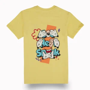 Gini And Jony Boys Yellow Graphic Print Cotton T-Shirt Half Sleeves