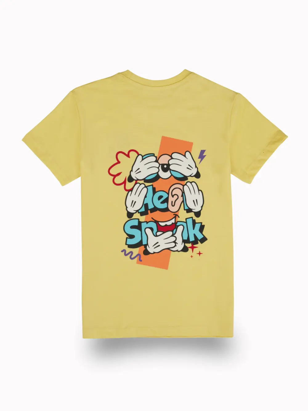 Gini And Jony Boys Yellow Graphic Print Cotton T-Shirt Half Sleeves