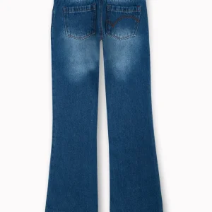 Gini And Jony Girls Blue Washed Denim Jeans Fixed Waist