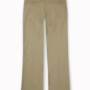 Gini And Jony Boys Khaki Solid Cotton Trouser Fixed Waist