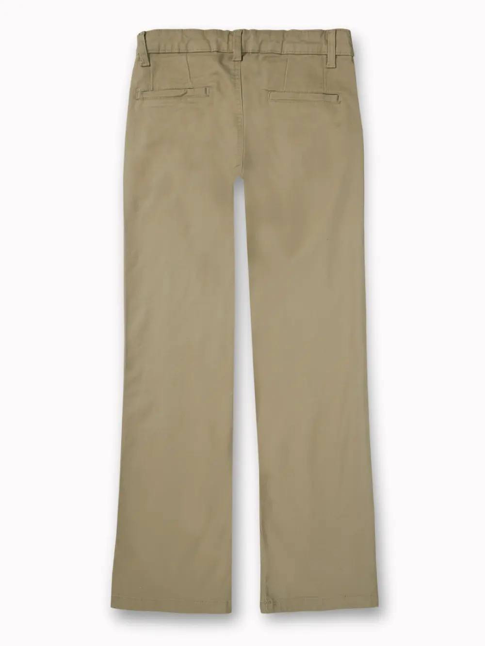 Gini And Jony Boys Khaki Solid Cotton Trouser Fixed Waist