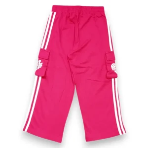 Gini And Jony Girls Dark Pink Color Block Cotton Co Ordinate 9-10 Years