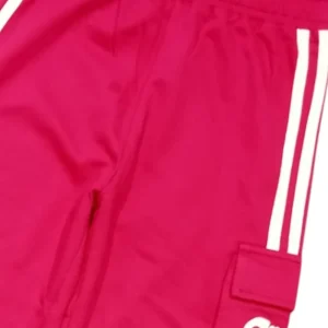 Gini And Jony Girls Dark Pink Color Block Cotton Co Ordinate 9-10 Years