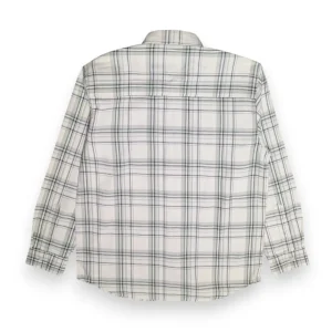 Gini And Jony Boys Off White Checks Cotton Shirt Full Sleeves