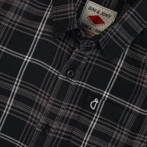 Gini And Jony Boys Black Checks Cotton Shirt Full Sleeves