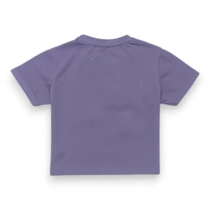 Gini And Jony Girls Mauve Applique Cotton Knits Top Half Sleeves 9-10 Years