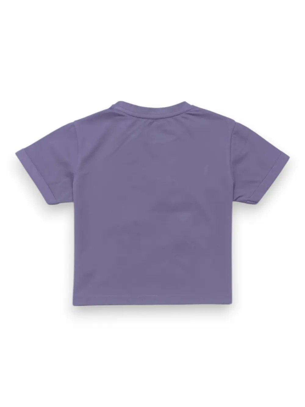 Gini And Jony Girls Mauve Applique Cotton Knits Top Half Sleeves 9-10 Years