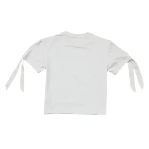 Gini And Jony Girls White Graphic Print Cotton Knits Top Half Sleeves 9-10 Years