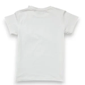 Gini And Jony Girls White Applique Cotton Knits Top Half Sleeves 9-10 Years