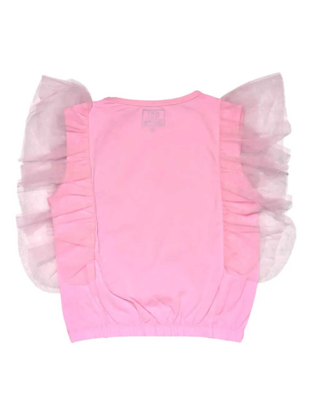 Gini And Jony Girls Pink Embroidery Cotton Knits Top Half Sleeves 9-10 Years