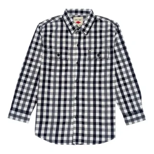 Gini And Jony Boys Blue Checks Cotton Shirt Full Sleeves