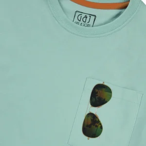 Gini And Jony Boys Light Blue Graphic Print Cotton T-Shirt Half Sleeves