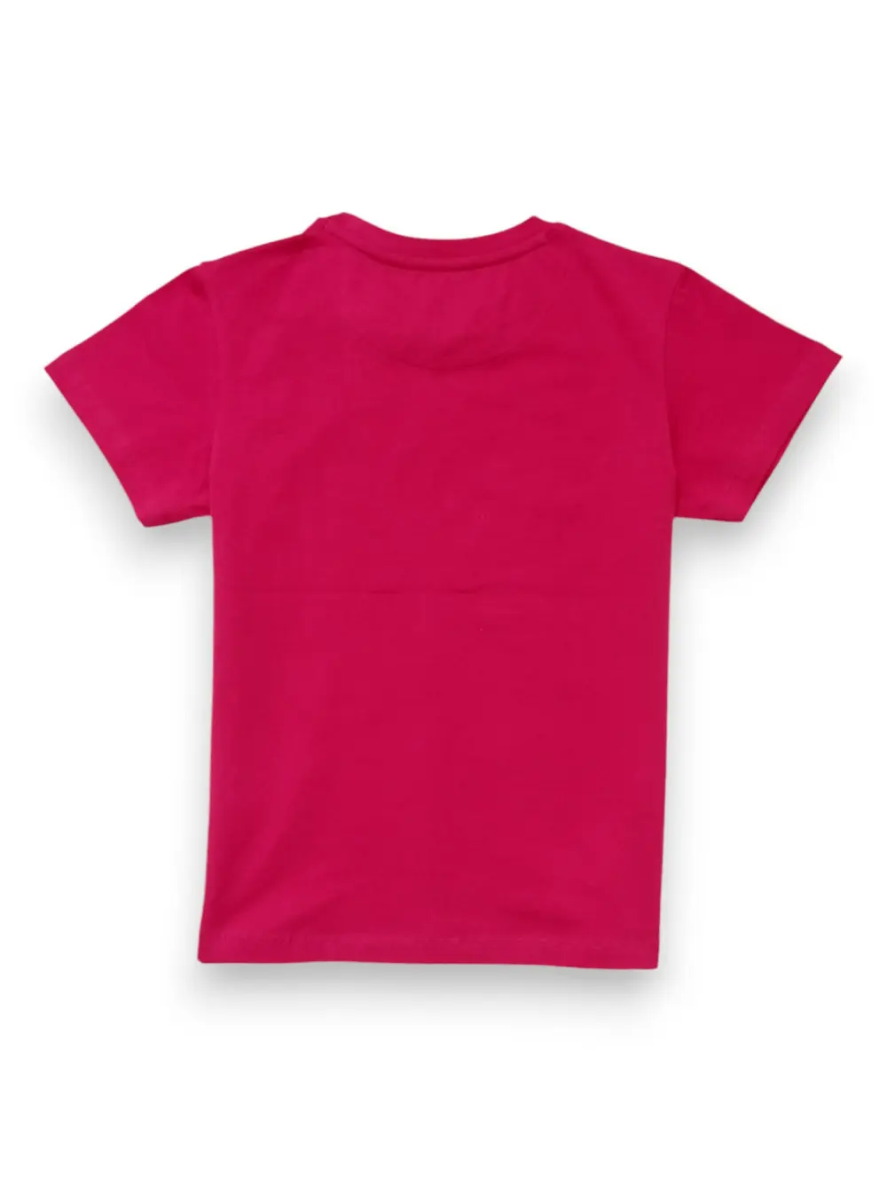 Gini And Jony Girls Dark Pink Typographic Print Cotton Knits Top Half Sleeves 9-10 Years