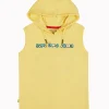 Gini And Jony Boys Yellow Graphic Print Cotton Sando Sleeveless