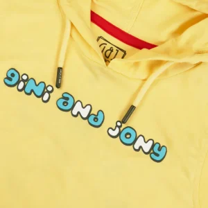 Gini And Jony Boys Yellow Graphic Print Cotton Sando Sleeveless