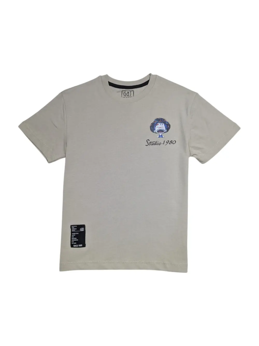 Gini And Jony Boys Grey Graphic Print Cotton T-Shirt Half Sleeves