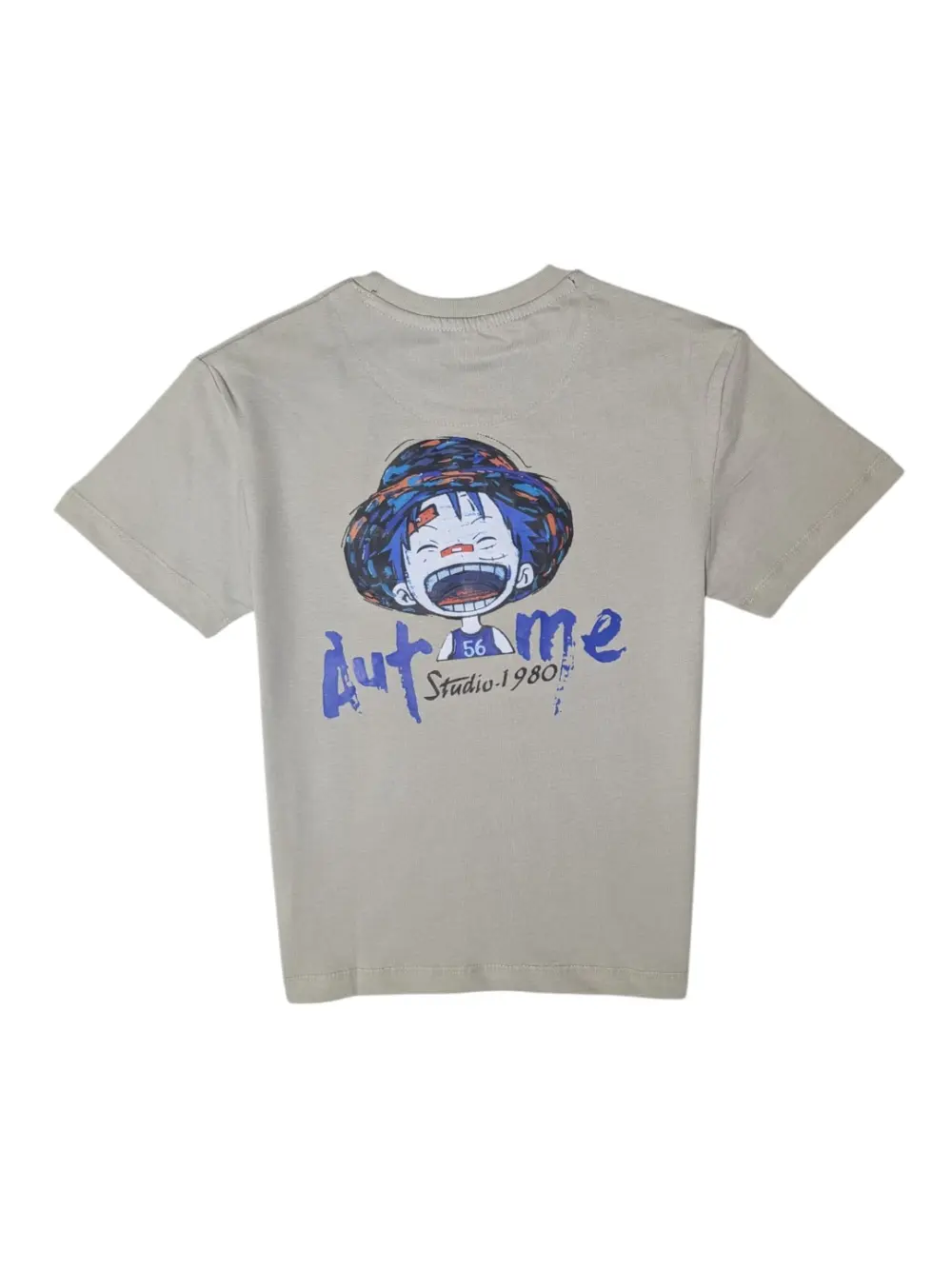 Gini And Jony Boys Grey Graphic Print Cotton T-Shirt Half Sleeves