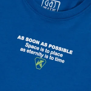 Gini And Jony Boys Blue Graphic Print Cotton T-Shirt Half Sleeves