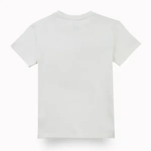 Gini And Jony Boys Off White Graphic Print Cotton T-Shirt Half Sleeves