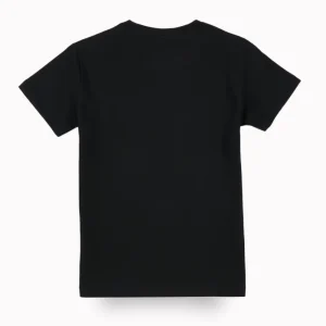 Gini And Jony Boys Black Graphic Print Cotton T-Shirt Half Sleeves