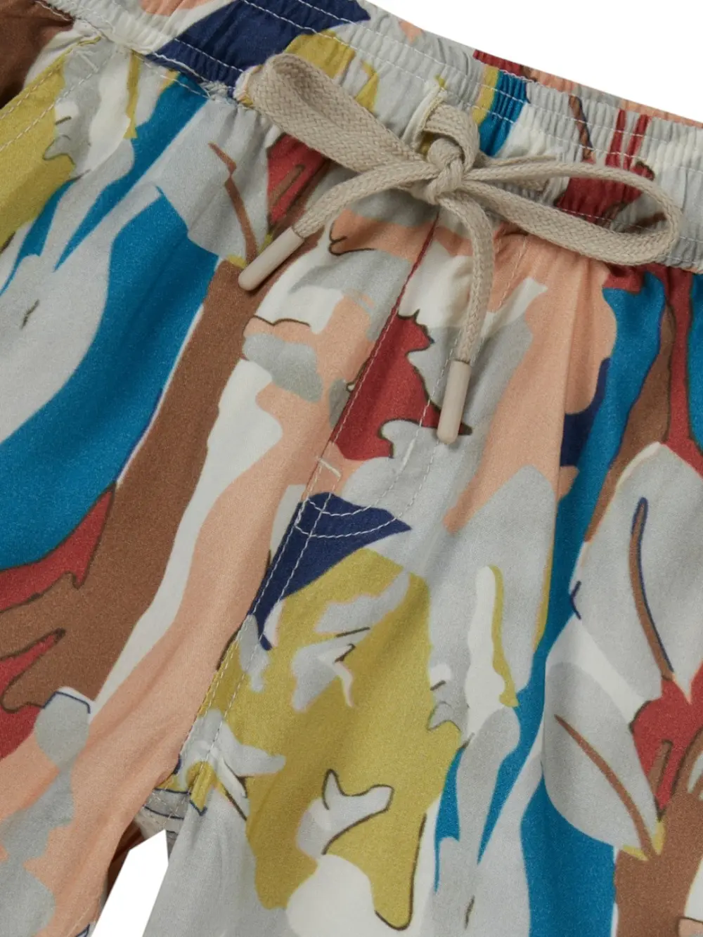 Gini And Jony Boys Off White Abstract Print Cotton Co-Ordinate Half Sleeves