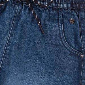 Gini And Jony Girls Blue Washed Denim Culottes Elasticated