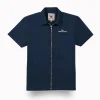 Gini And Jony Boys Navy Blue Typographic Print Cotton Shirt Half Sleeves