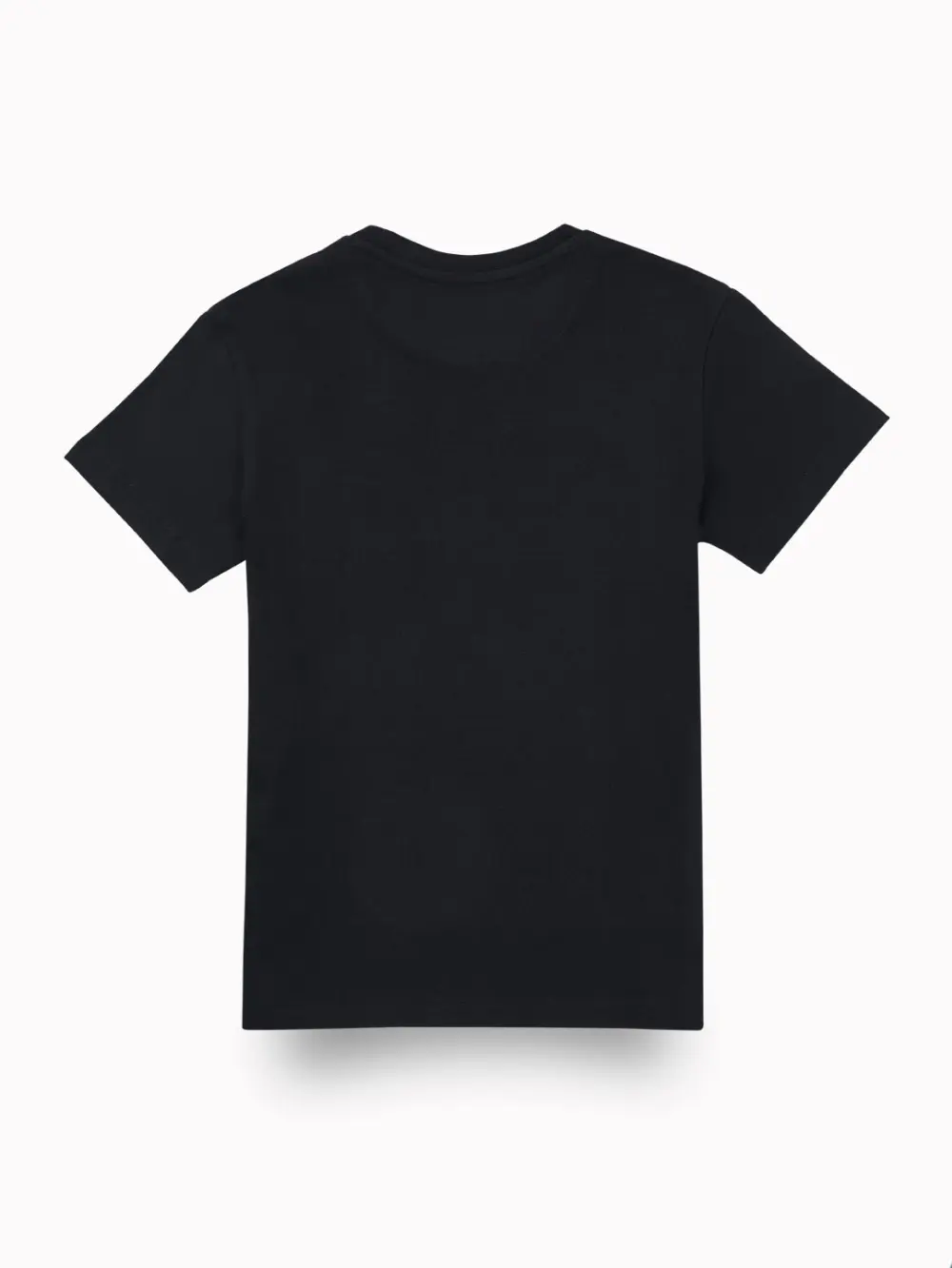Gini And Jony Boys Black Metallic Print Cotton T-Shirt Half Sleeves