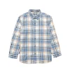 Gini And Jony Boys Blue Checks Cotton Shirt Full Sleeves