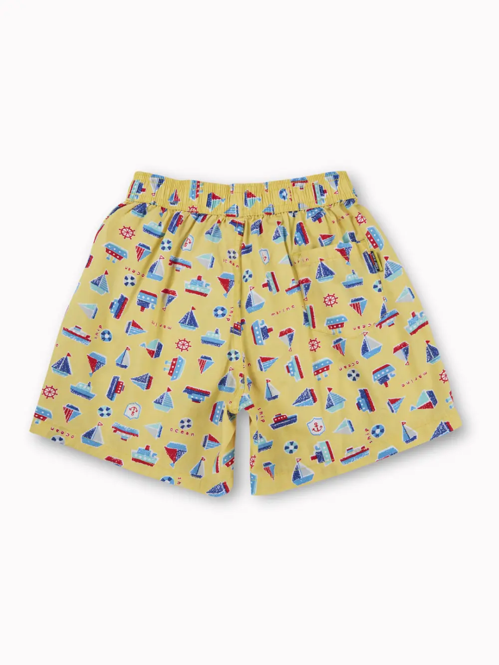 Gini And Jony Boys Yellow Conversational Print Cotton Boxer Shorts Elasticated