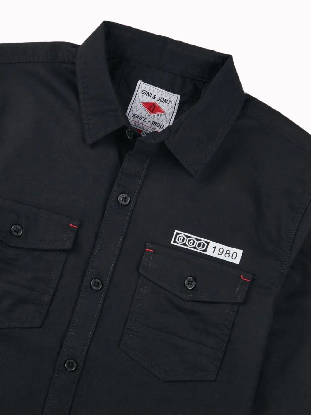 Gini And Jony Boys Black Solid Cotton Shirt Full Sleeves