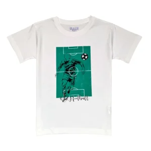 Gini And Jony Boys White Graphic Print Cotton T-Shirt Half Sleeves