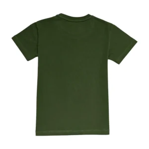 Gini And Jony Boys Dark Green Graphic Print Cotton T-Shirt Half Sleeves