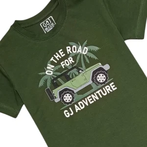 Gini And Jony Boys Dark Green Graphic Print Cotton T-Shirt Half Sleeves