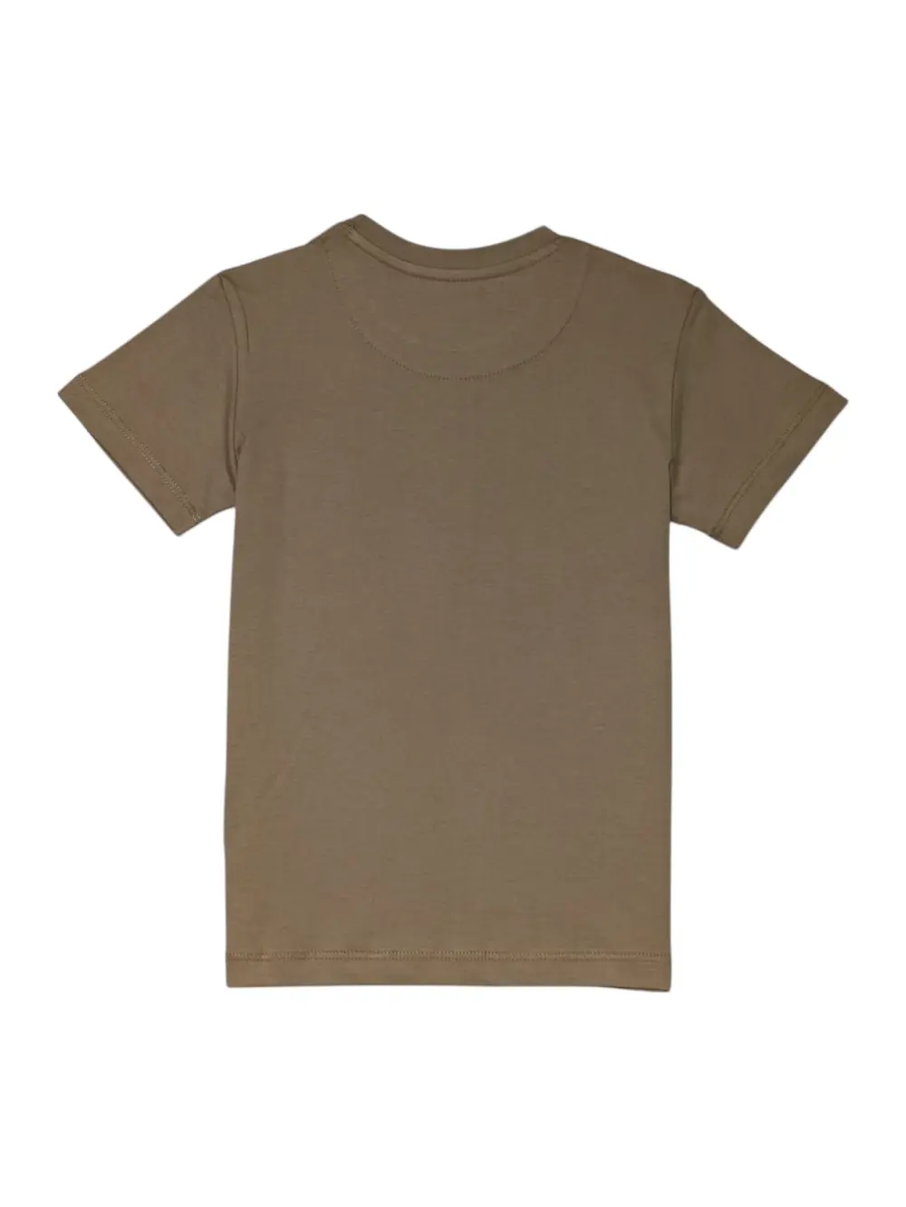 Gini And Jony Boys Brown Typographic Print Cotton T-Shirt Half Sleeves