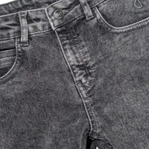 Gini And Jony Boys Black Washed Denim Bermuda Fixed Waist
