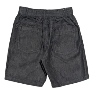 Gini And Jony Boys Black Washed Denim Bermuda Fixed Waist