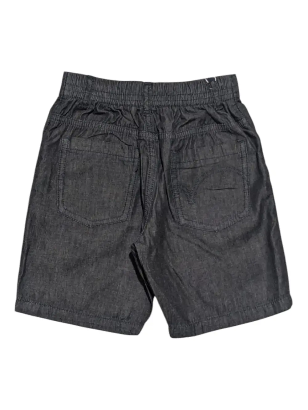 Gini And Jony Boys Black Washed Denim Bermuda Fixed Waist