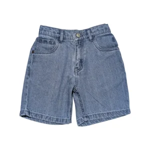 Gini And Jony Boys Blue Washed Denim Bermuda Fixed Waist