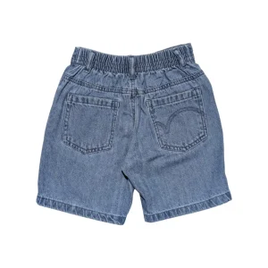 Gini And Jony Boys Blue Washed Denim Bermuda Fixed Waist
