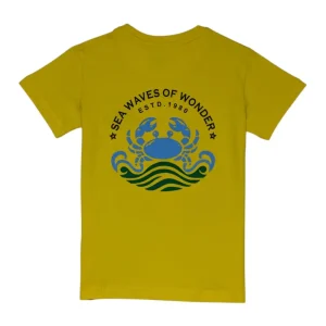 Gini And Jony Boys Yellow Graphic Print Cotton T-Shirt Half Sleeves