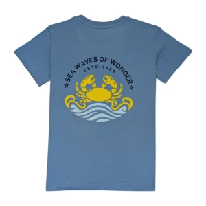 Gini And Jony Boys Blue Graphic Print Cotton T-Shirt Half Sleeves