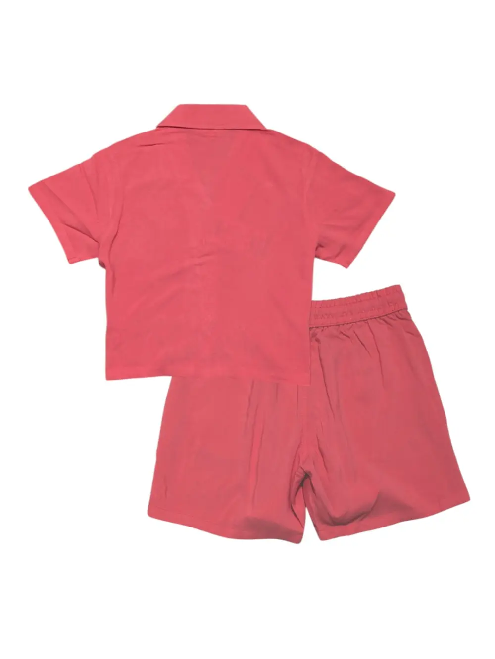Gini And Jony Girls Peach Embroidery Cotton Cordinate Half Sleeves 9-10 Years
